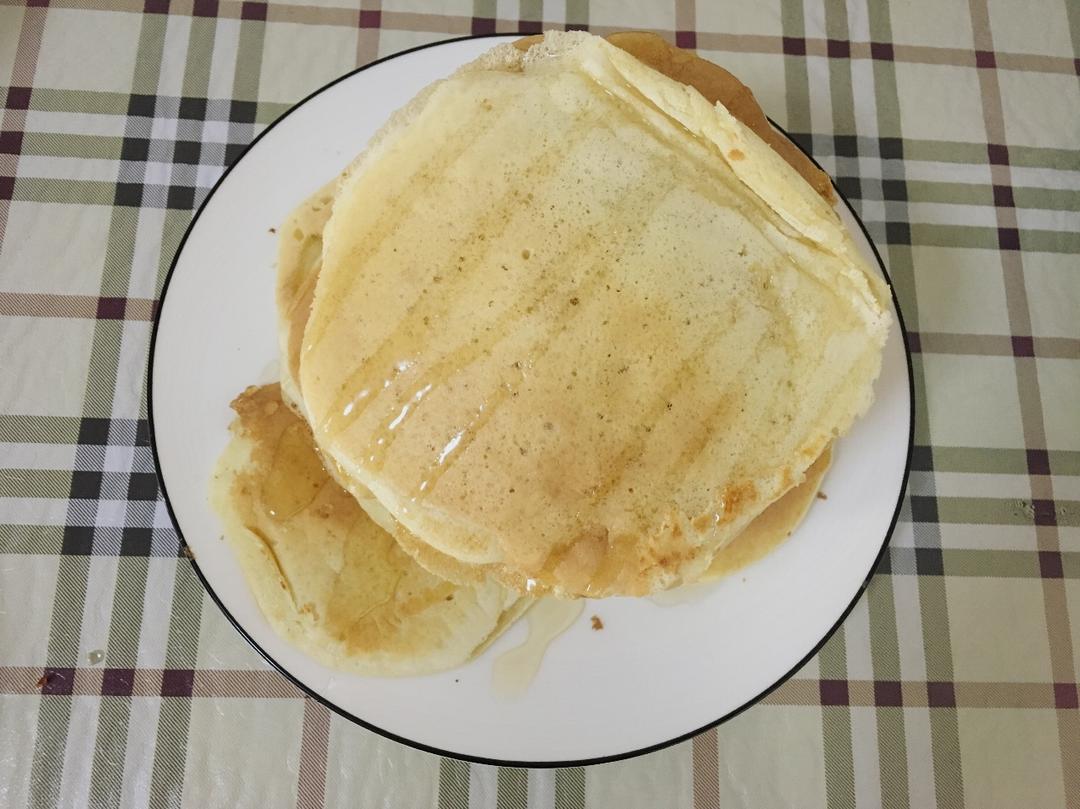 超级简单pancake【无黄油健康版】