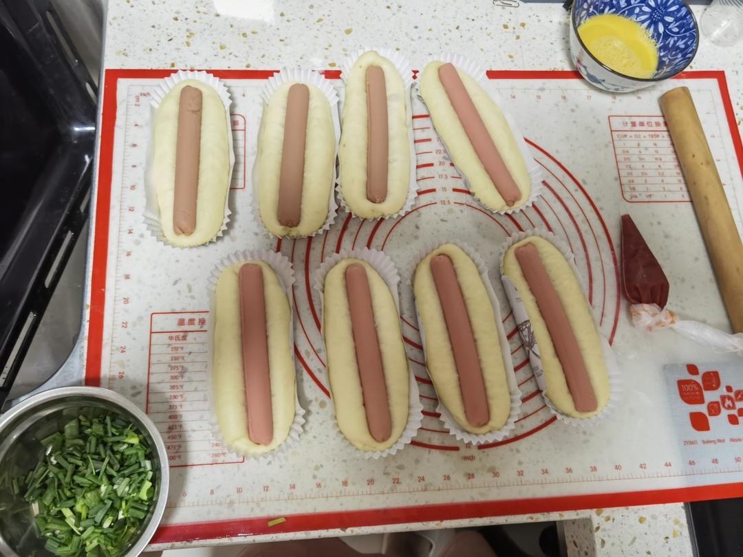 美味的香肠面包