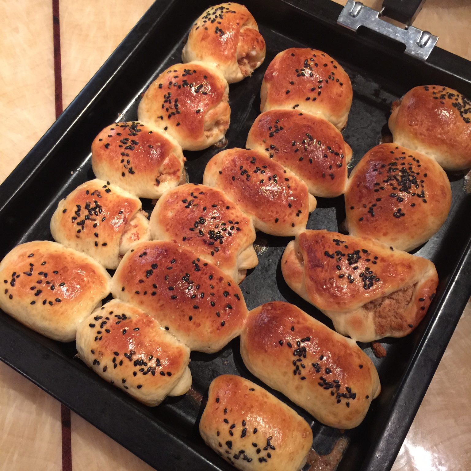 面包机加烤箱合作经典黄油卷