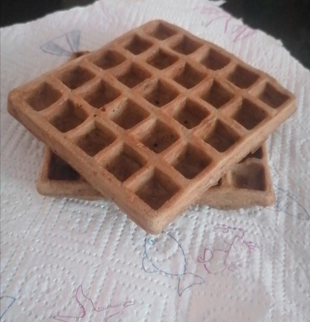 可可糯米华夫饼