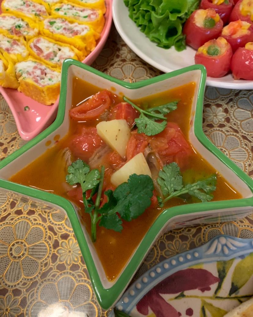 番茄土豆牛肉汤