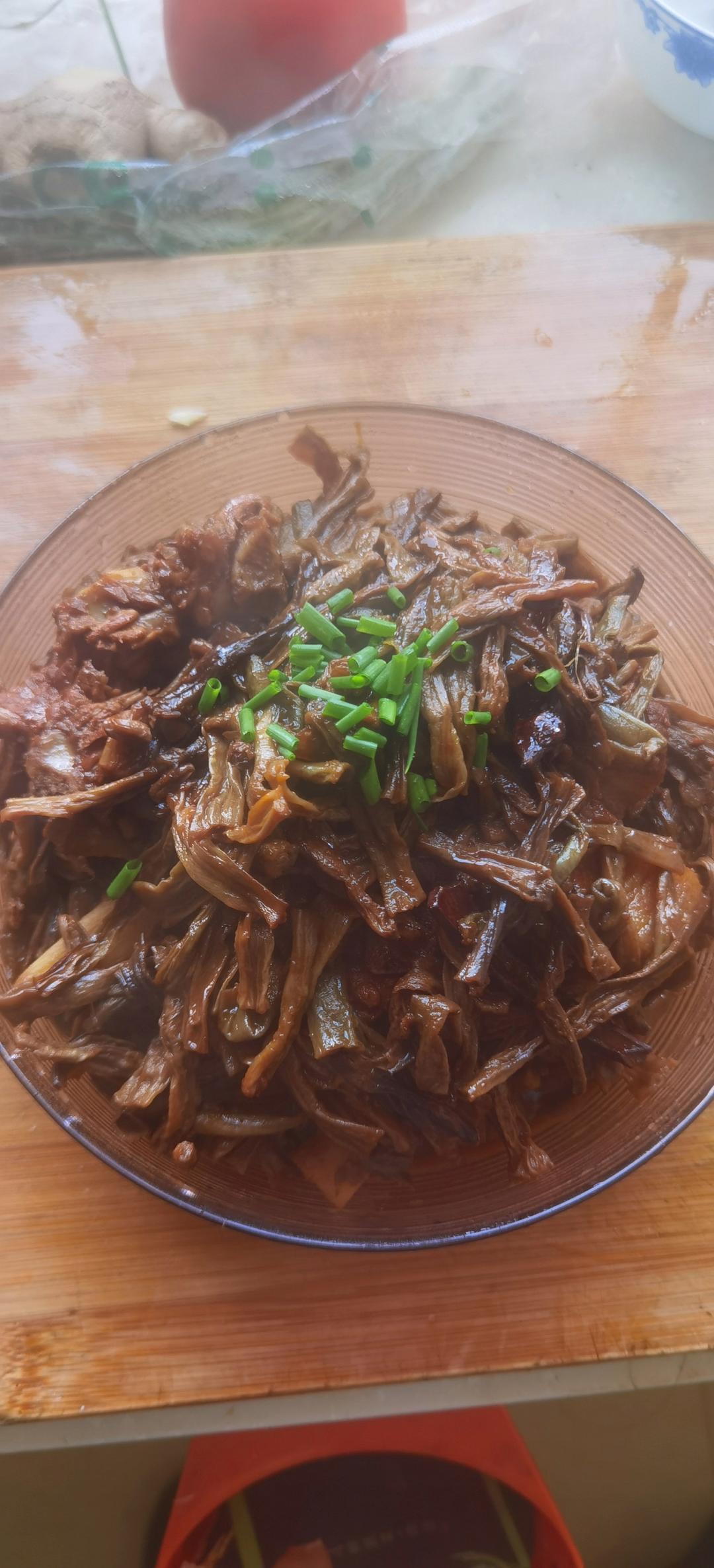 豇豆干红烧肉