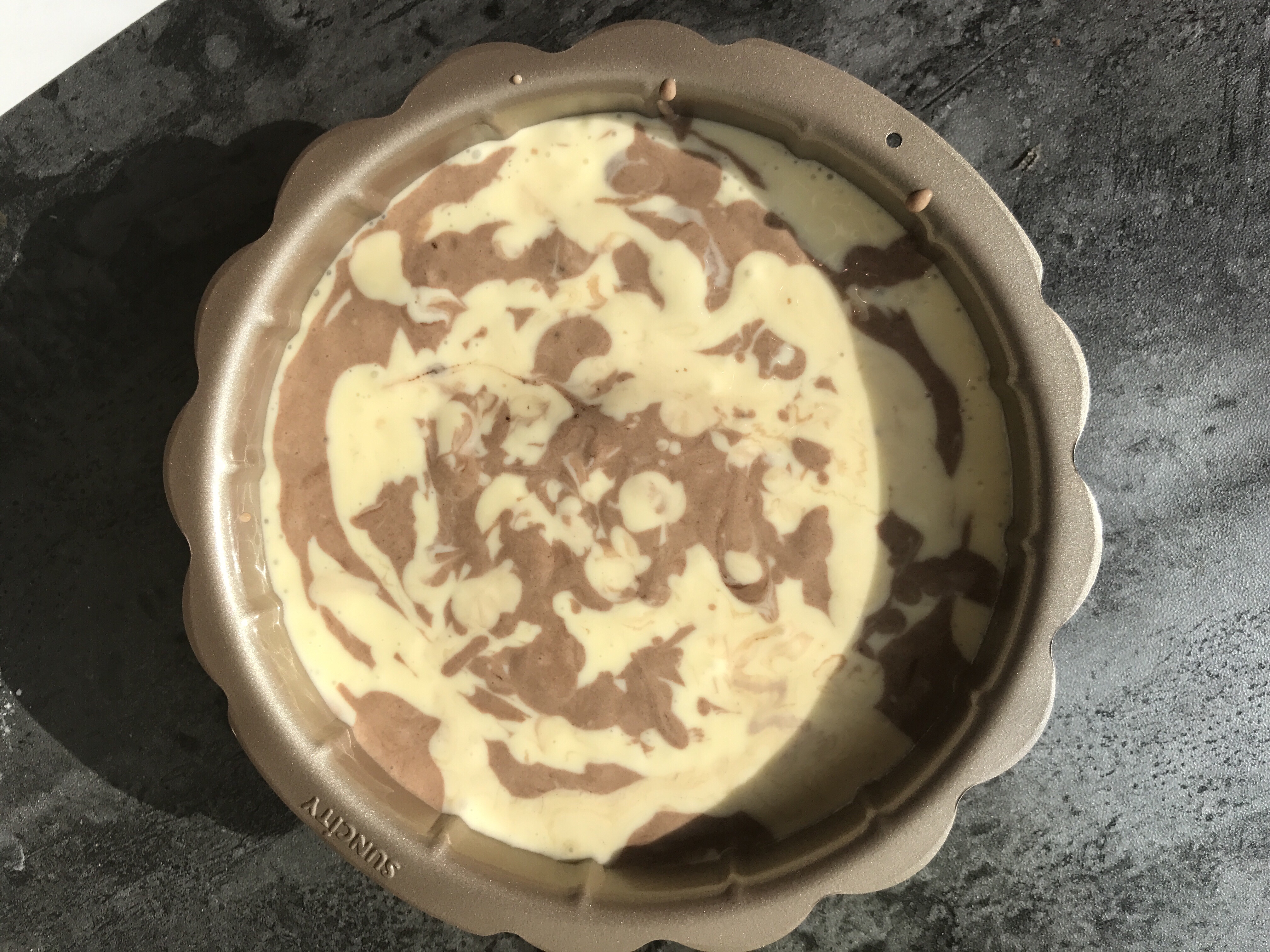 kiri奶油芝士食谱-大理石芝士蛋糕的做法 步骤5