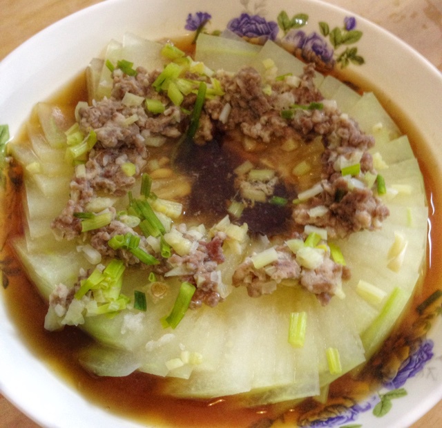 肉末蒸冬瓜