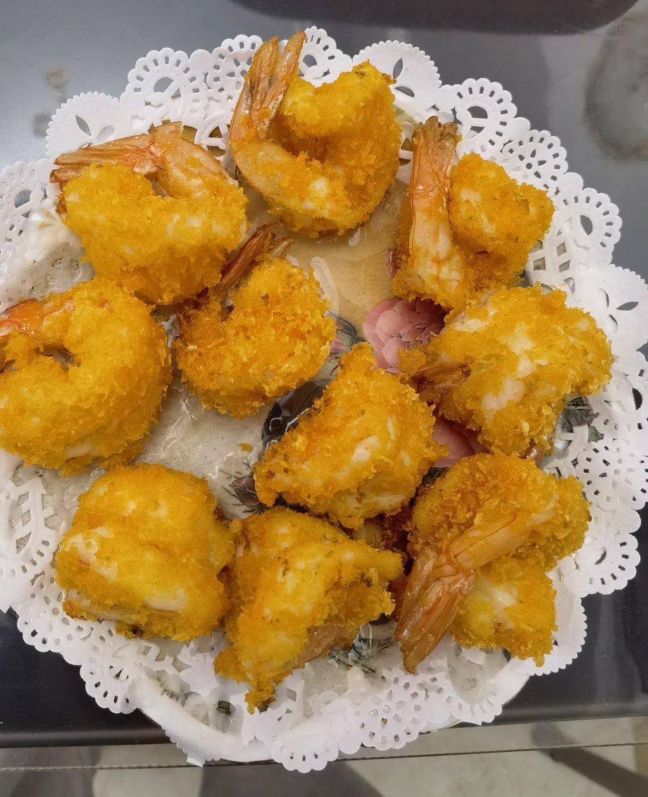 早餐 炸虾球面包糠 放飞心态做的炸虾球面包糠