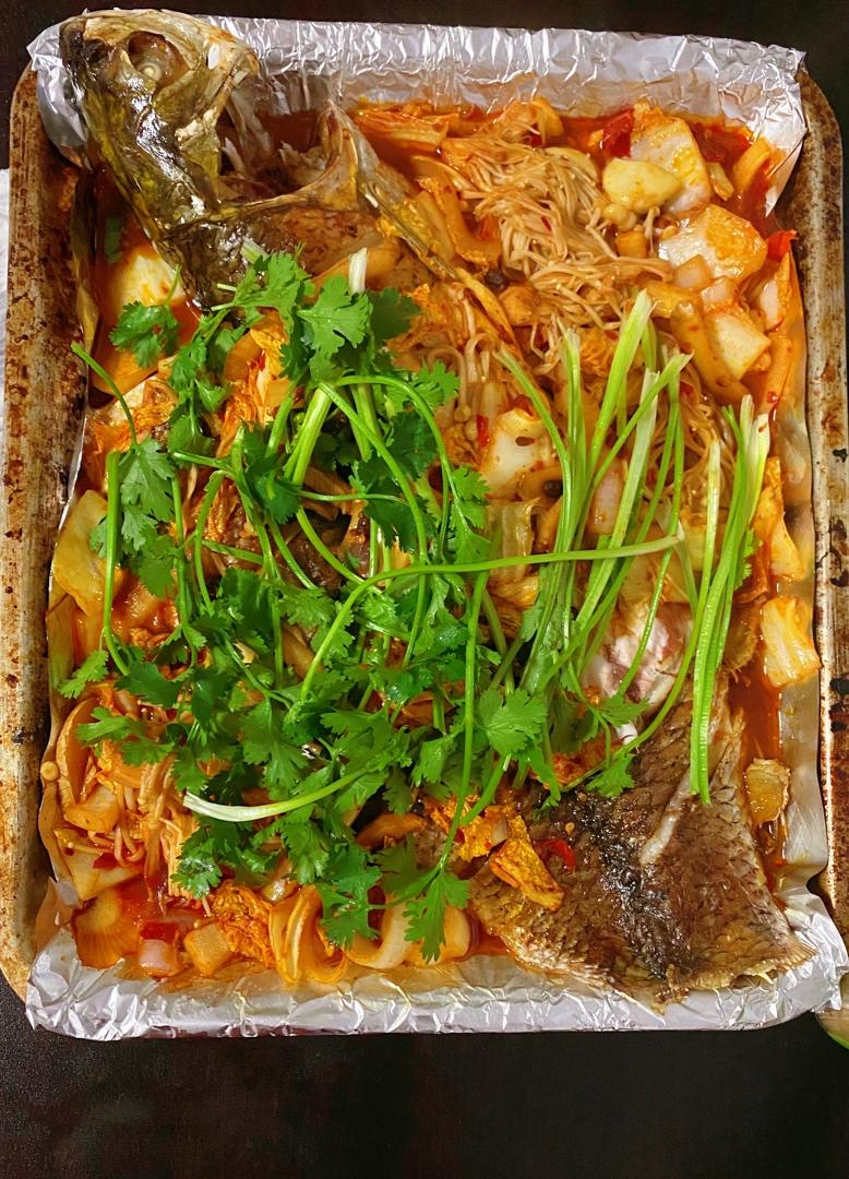 烤箱烤鱼
