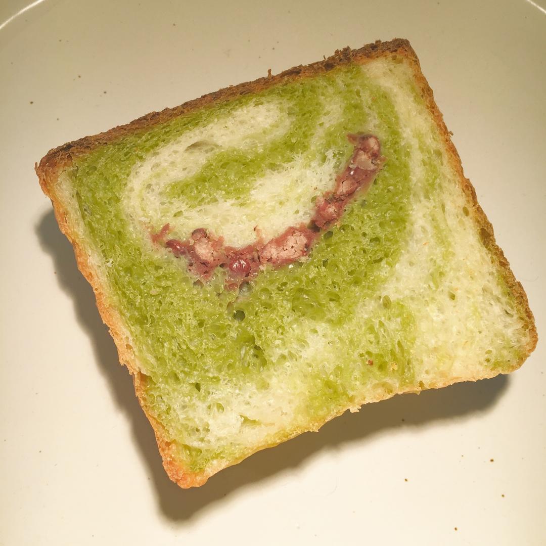 抹茶蜜豆吐司
