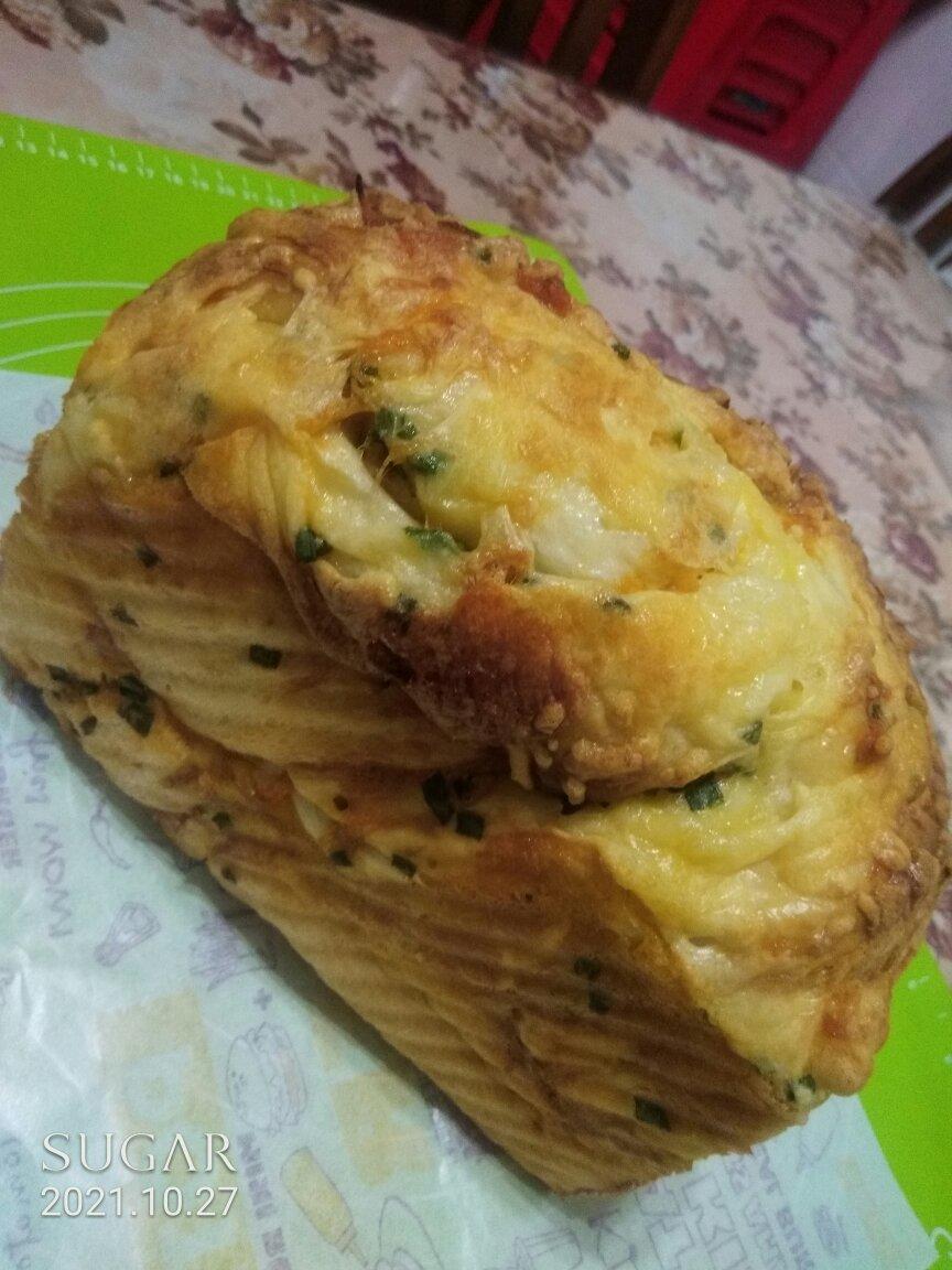 香葱肉松手撕吐司