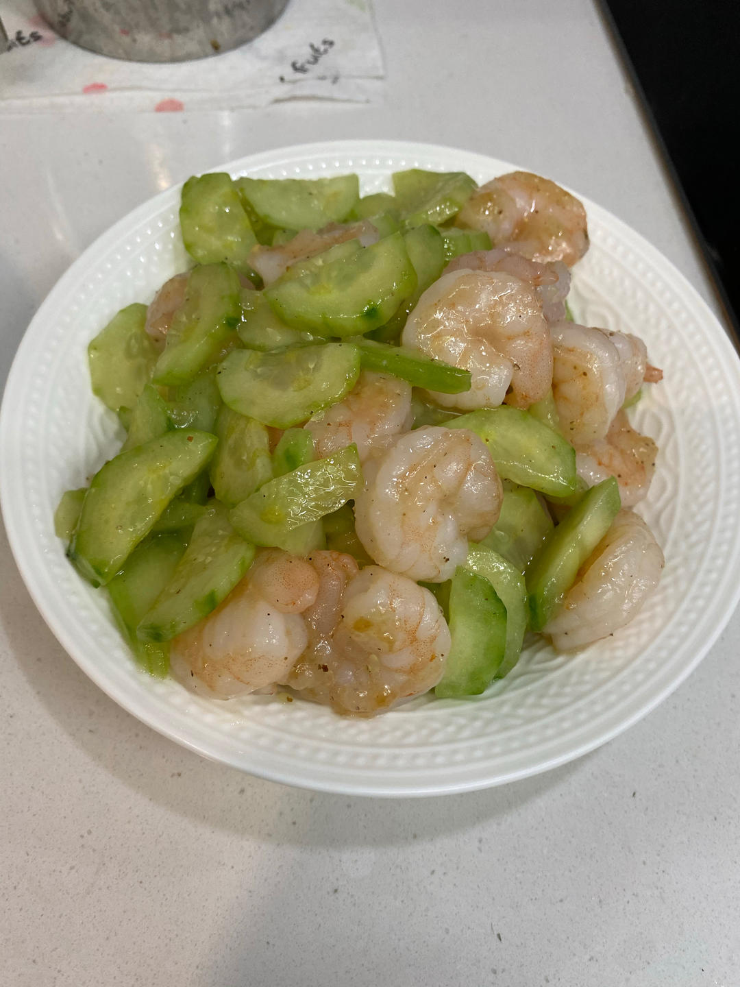 虾仁炒黄瓜