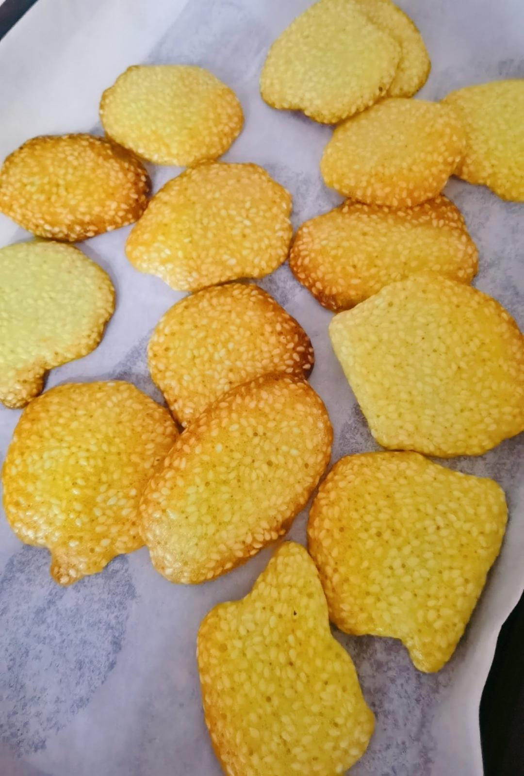 超简单超好吃的芝麻薄脆