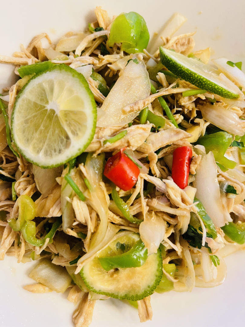 l老年痴呆做的青柠拌鸡丝