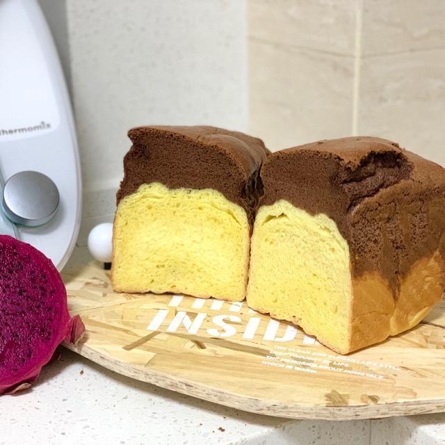 柔软的黑钻吐司🍞可可蛋糕夹牛奶吐司 一箭双雕的美味