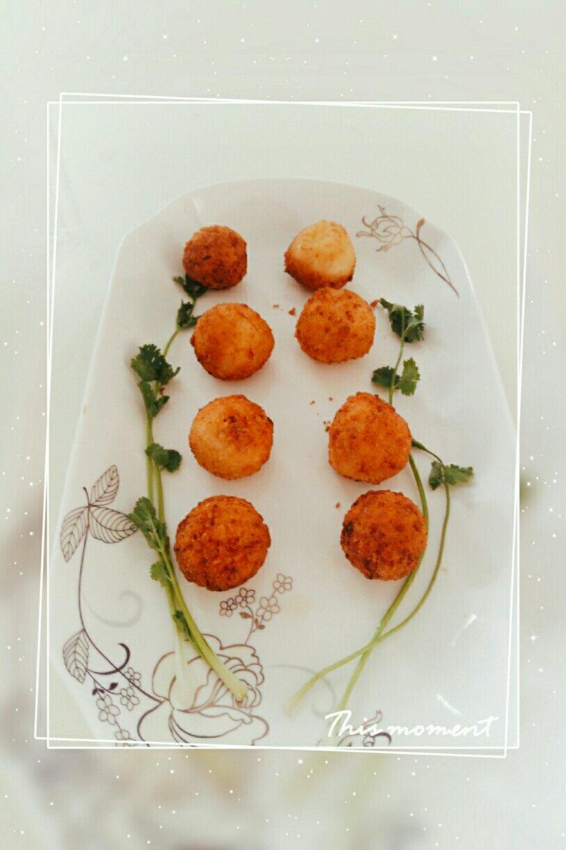 土豆泥鲜虾球