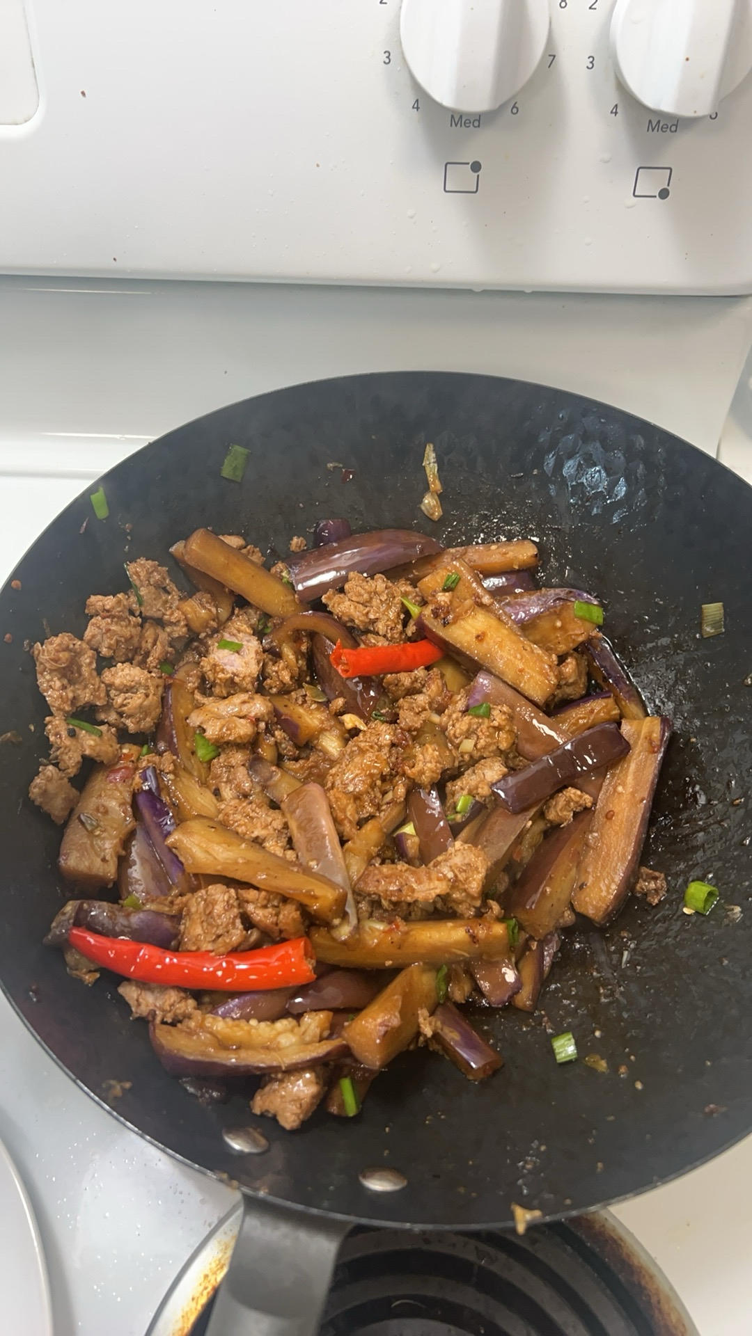 开胃下饭菜！巨简单的家常鱼香茄子煲