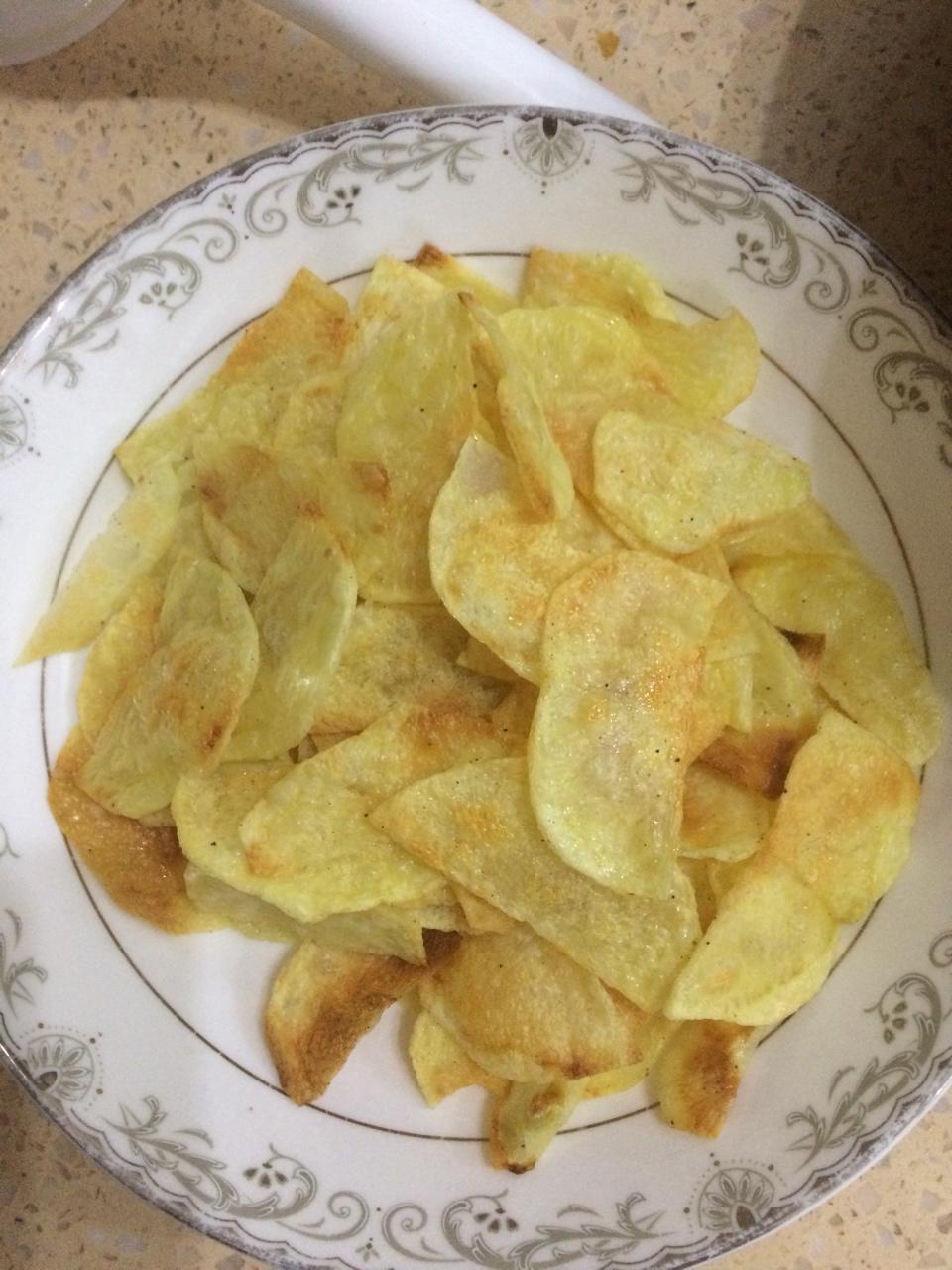 超级简单的电饼铛烤薯片