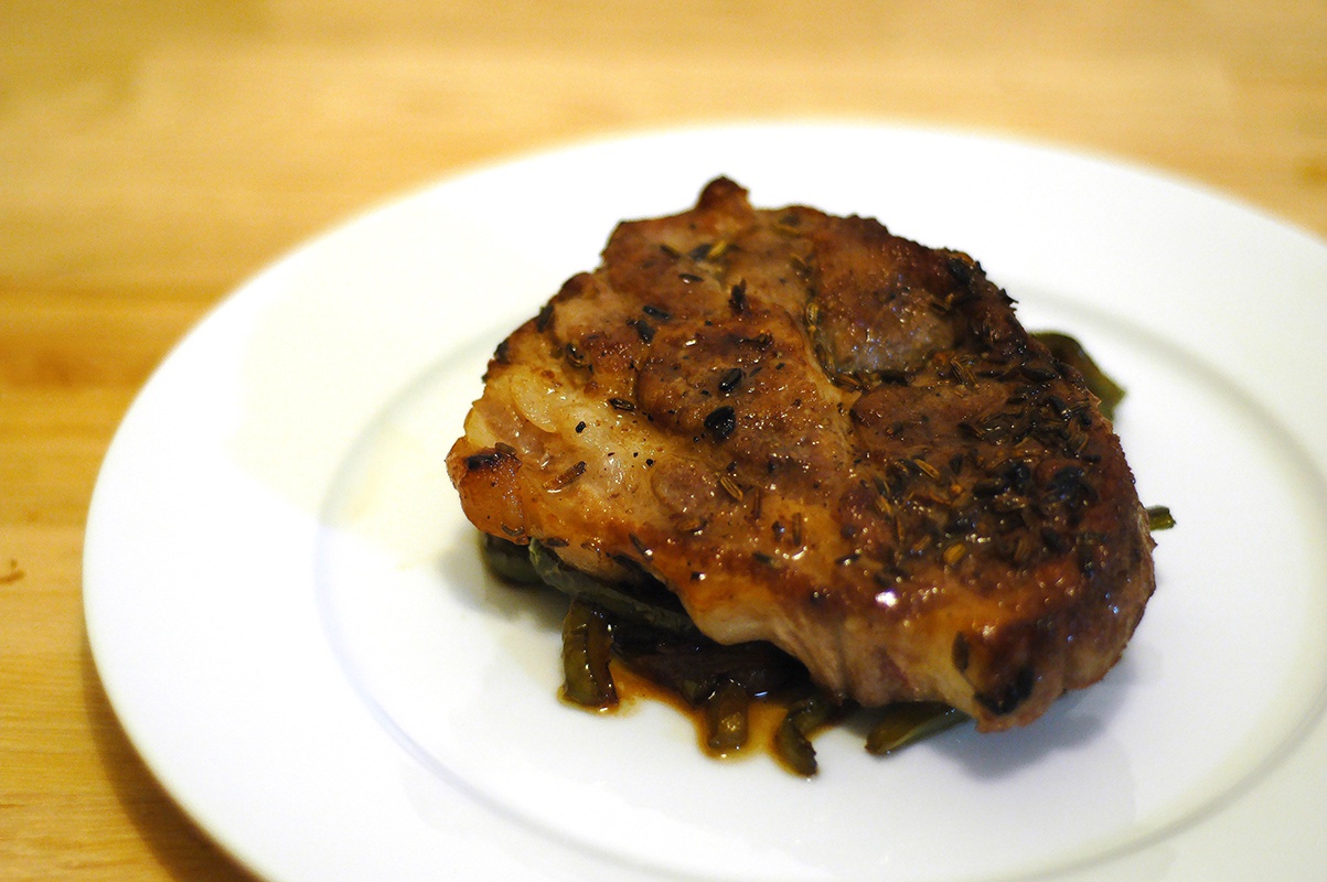 【终极烹饪课程】猪排配酸甜灯笼椒