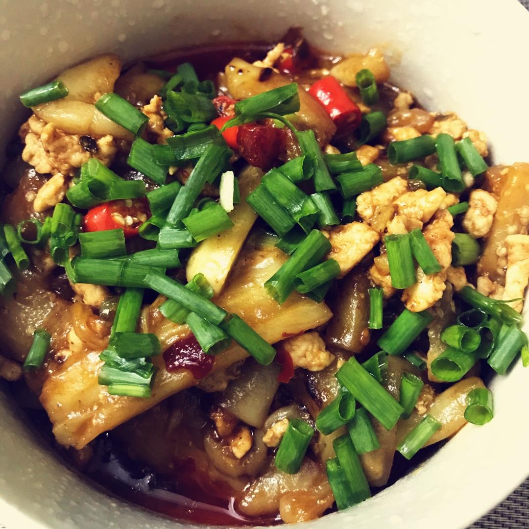 红烧肉沫茄子