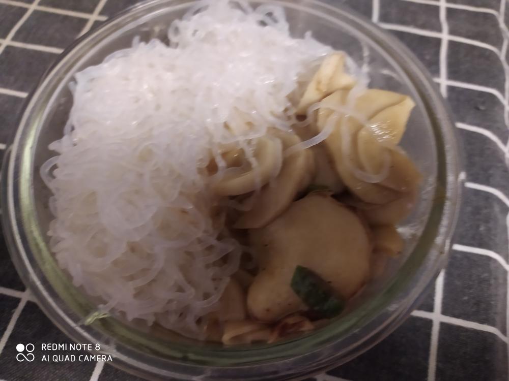 杏鲍菇魔芋面的做法