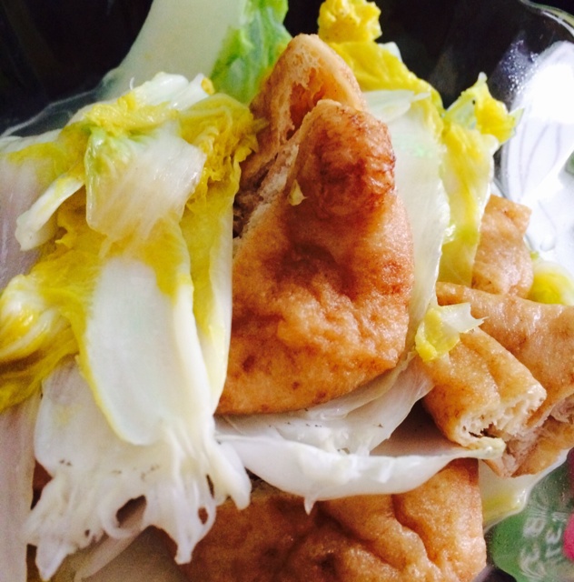 白菜焖豆泡