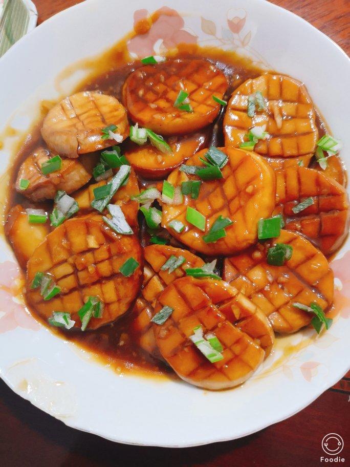 比肉还好吃的酱汁杏鲍菇，拿肉也不换。