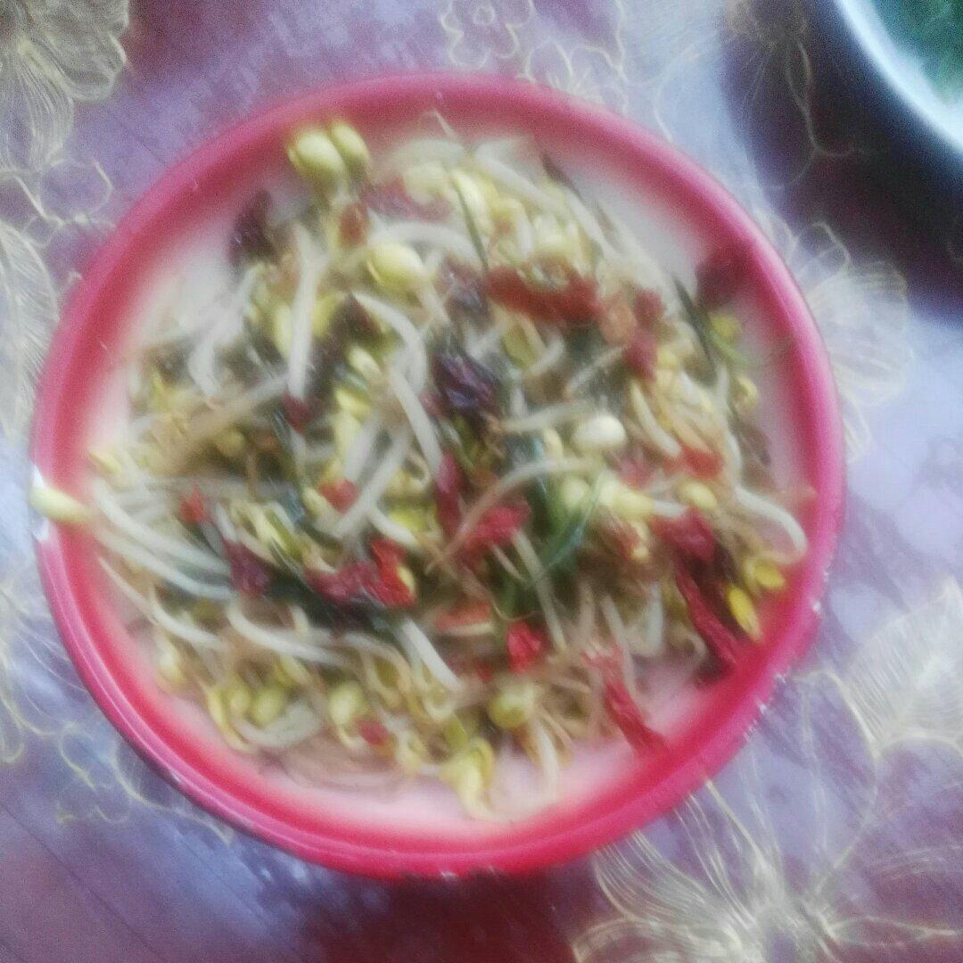 呛炒黄豆芽