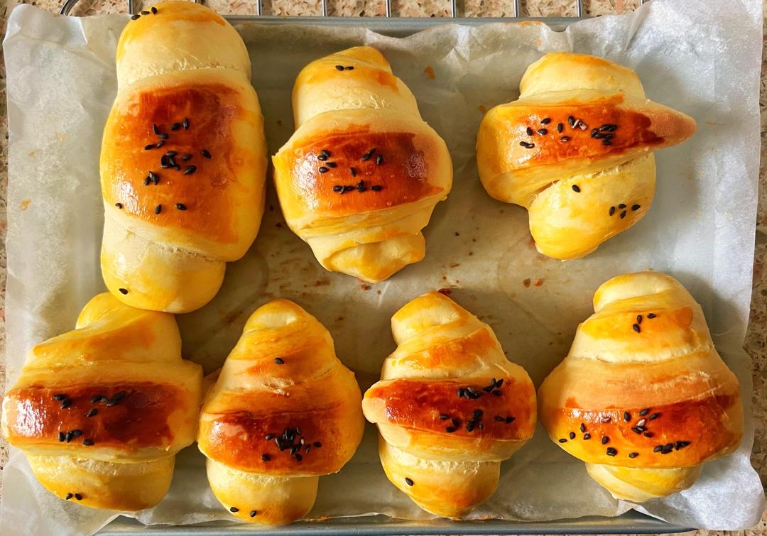 不用揉面的超软牛角面包——SURE蒸汽小烤箱