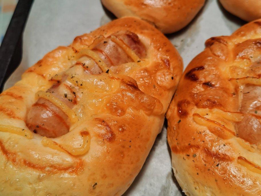 咸香松软❗️巨好吃的香葱肉松火腿面包❗️