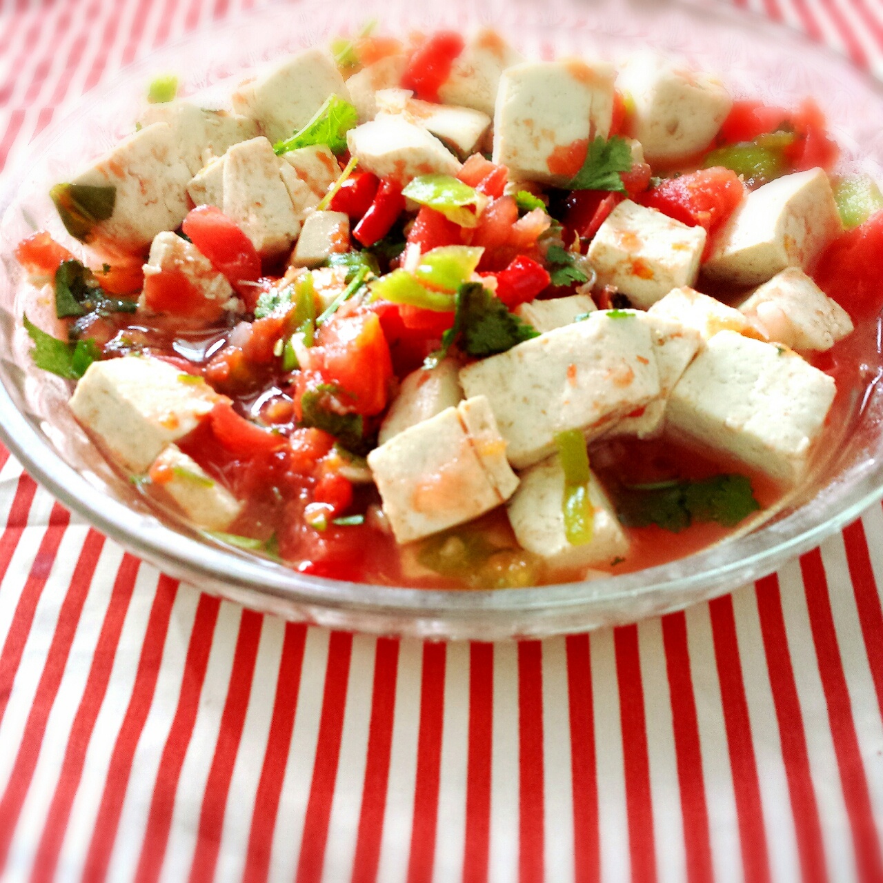 你没吃过我的豆腐/Cold Tofu with Shrimp Tomato Salsa
