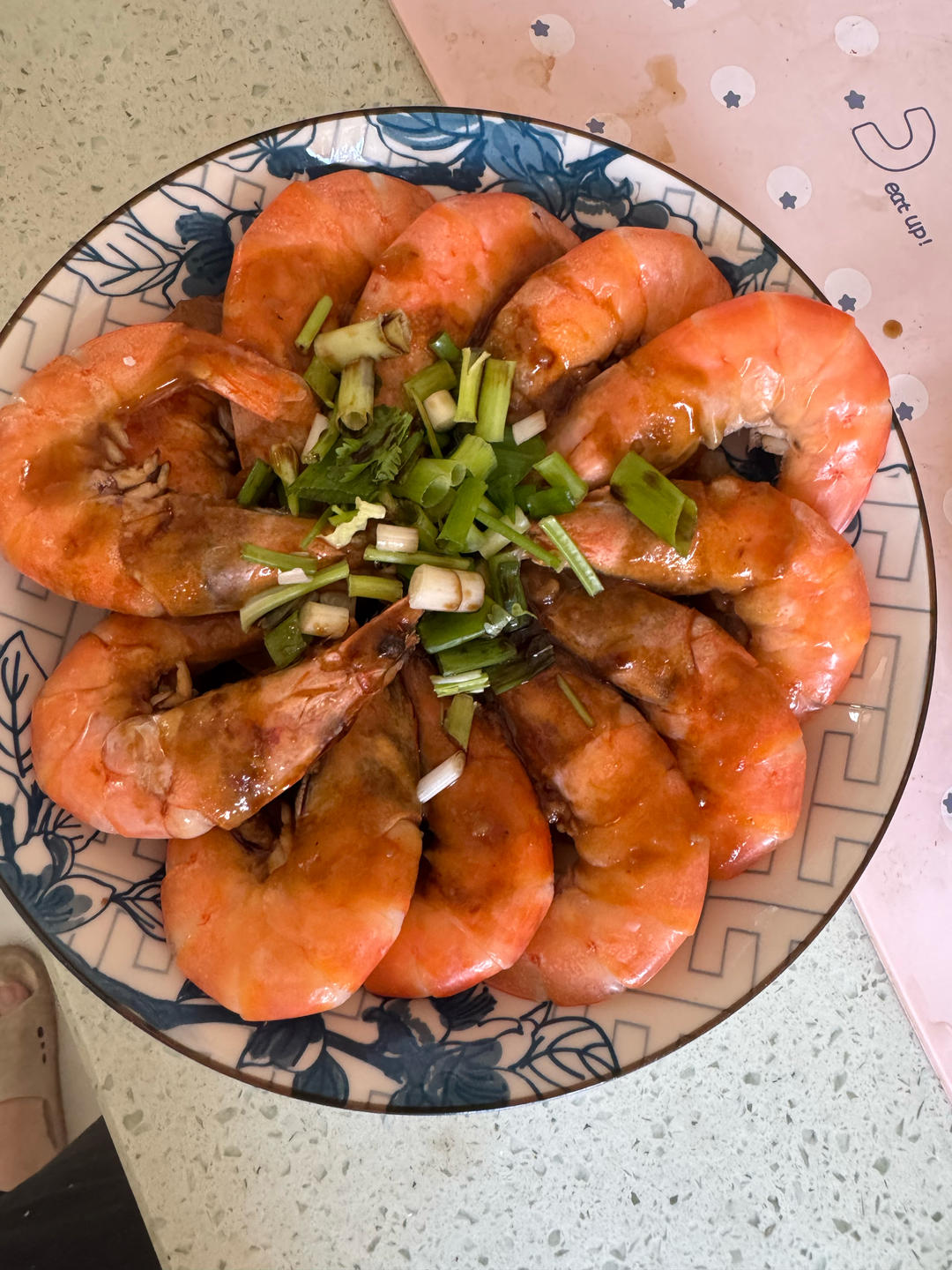 白灼黑虎虾