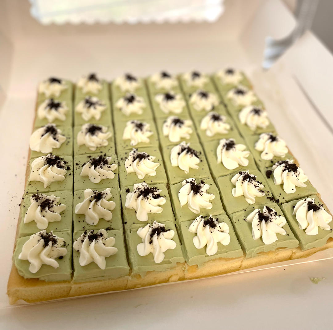 椰香芝士蔓越莓蛋糕   party小甜品的做法 步驟11