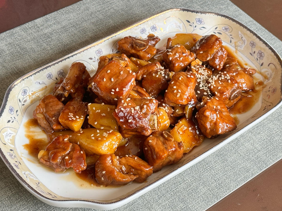 糖醋排骨/糖醋小排（不放油）（12345口诀做出正宗上海本帮）