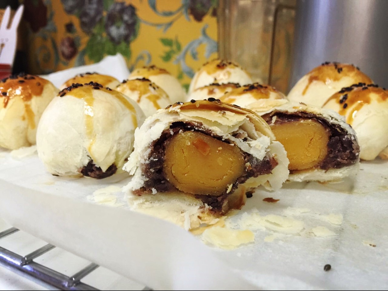 自制栗蓉蛋黄酥