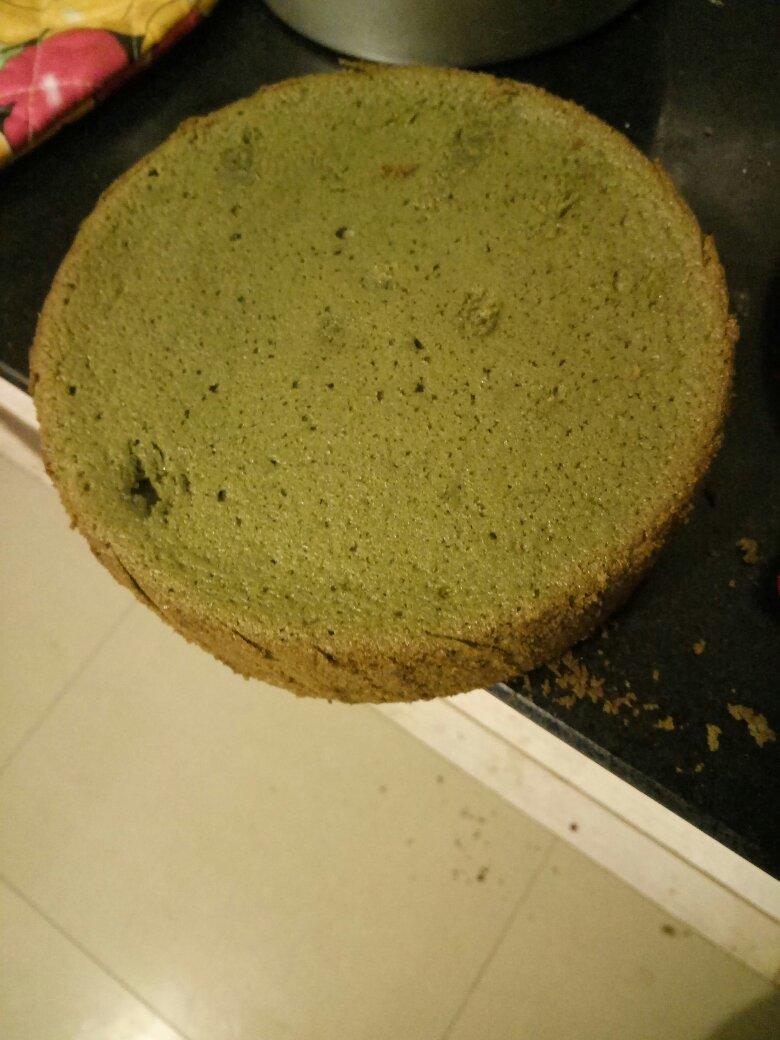 六寸抹茶戚风蛋糕