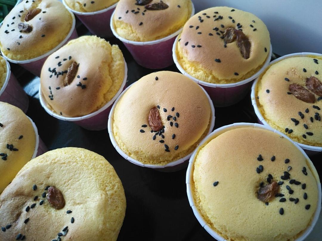 零失败~戚风纸杯小蛋糕🍰 ✨／8寸版戚风蛋糕