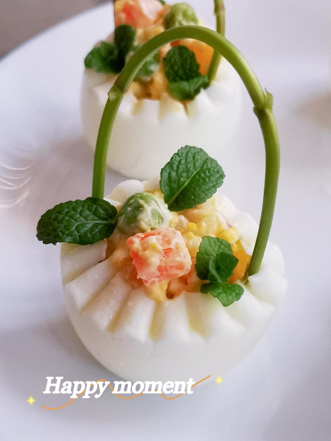 🌸鸡蛋花篮沙拉花－增强免疫力.低卡减脂🌸