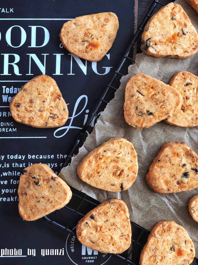 巨香❗️无需打发❗️拌一拌做咸味蛋黄肉松曲奇