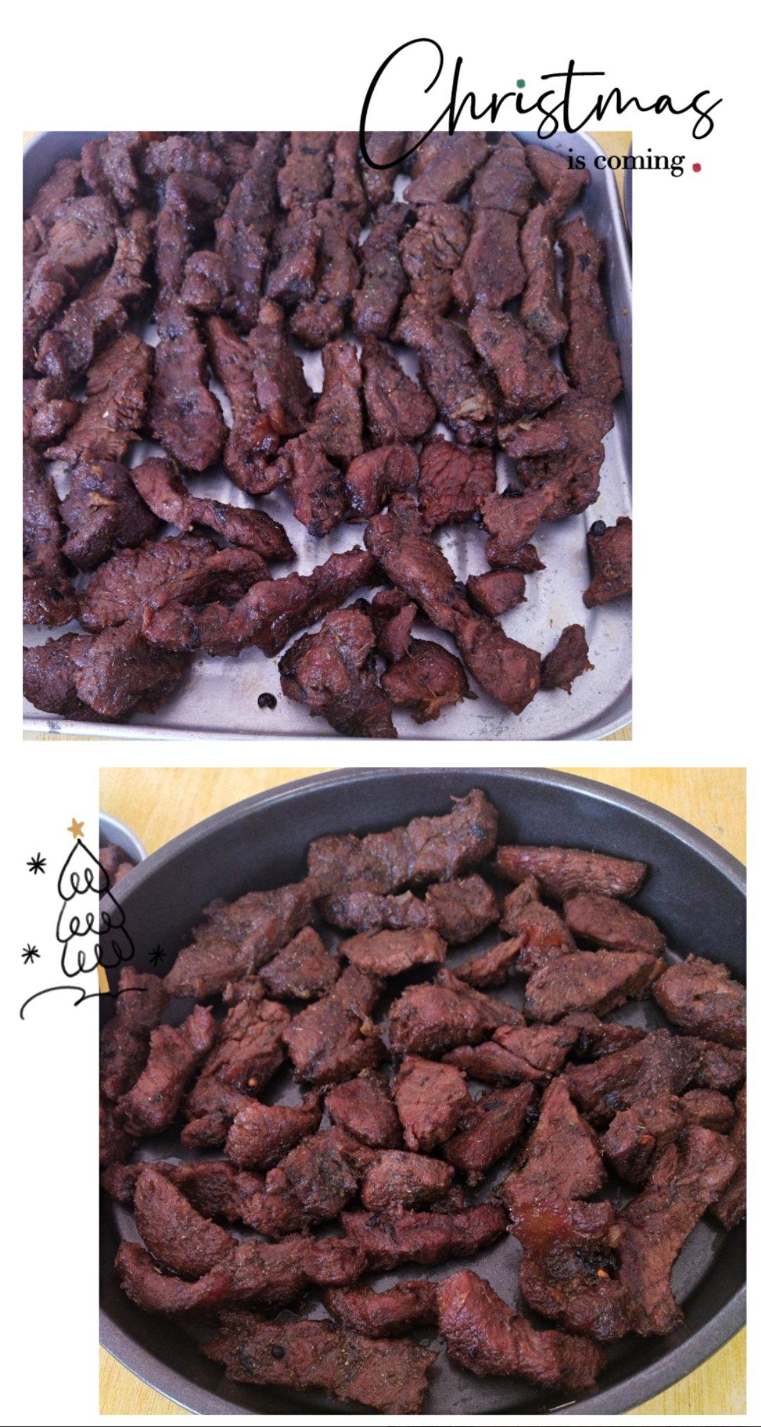 味道华丽做法简单的牛肉干（免烤免烘干）