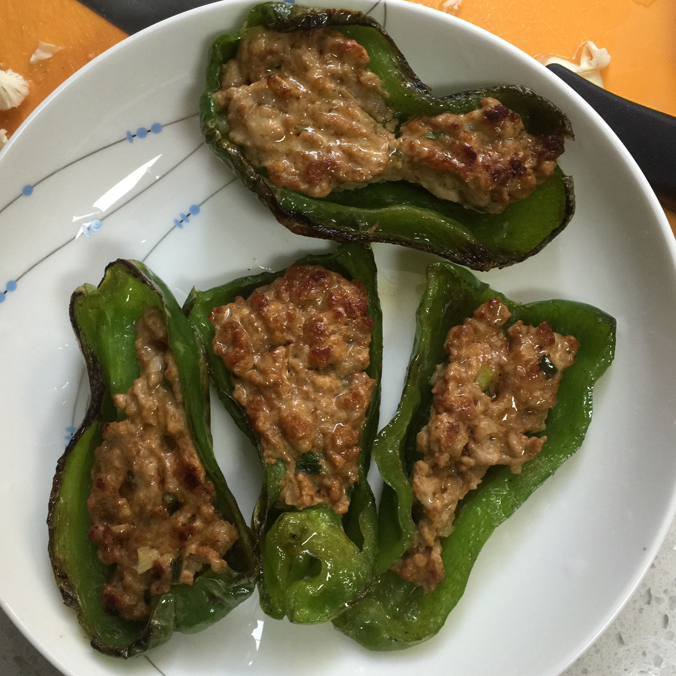 虎皮尖椒酿肉