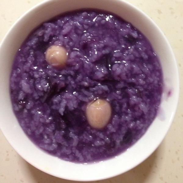 蓝莓紫薯粥