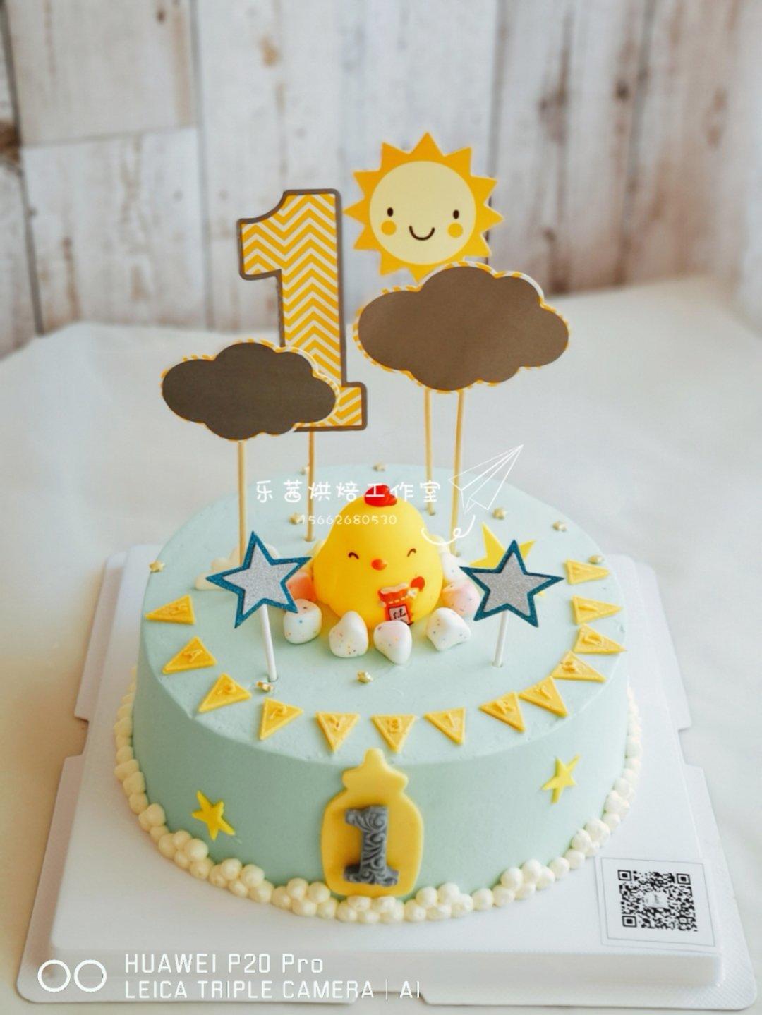 鸡宝宝生日蛋糕