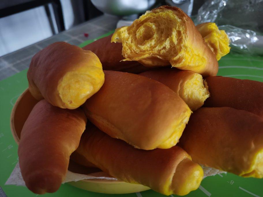 超软的南瓜奶棒面包（采用君之的配方）