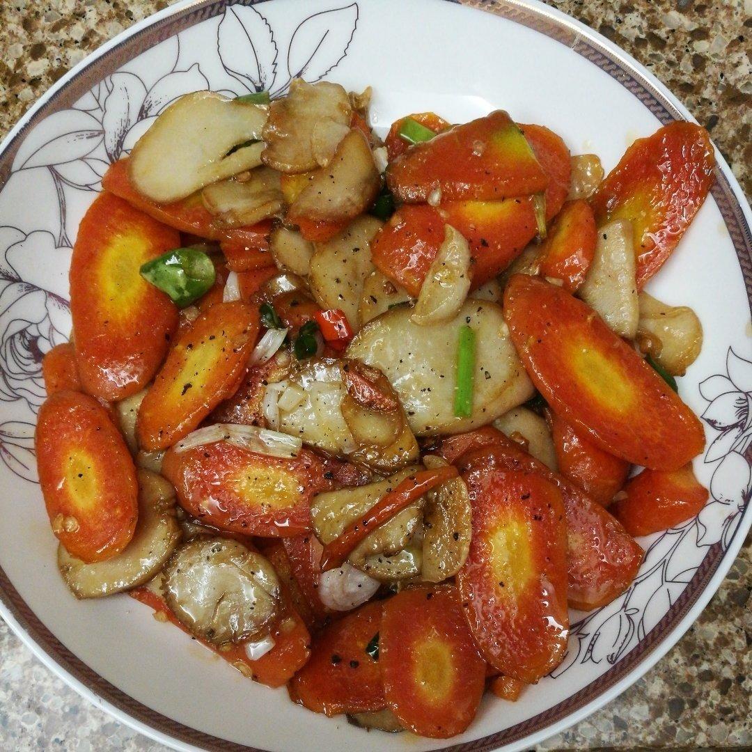 老丁的私房菜-美极杏鲍菇