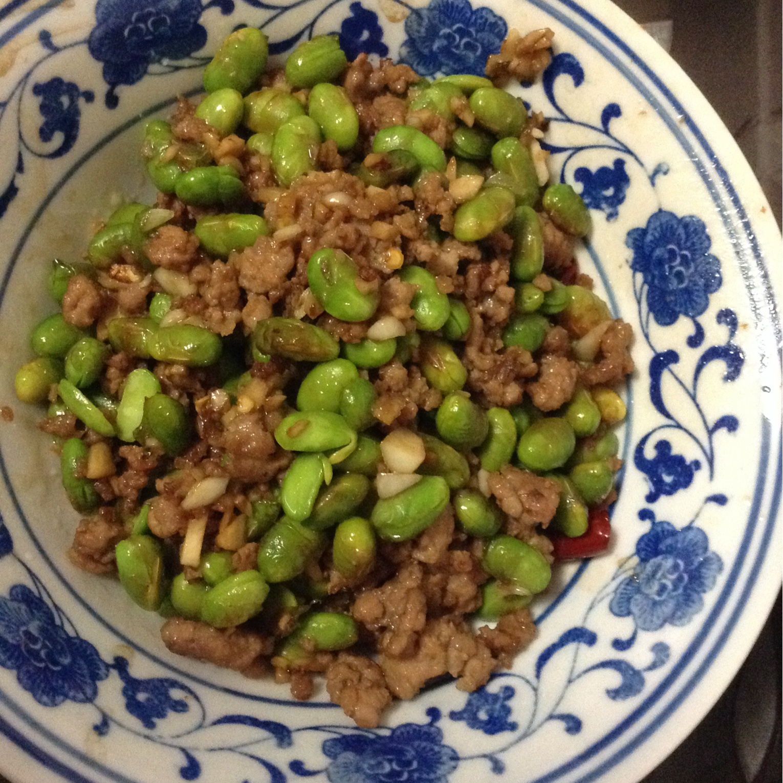下饭菜 肉末毛豆