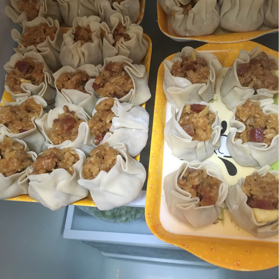简易糯米烧卖（附烧卖包法）