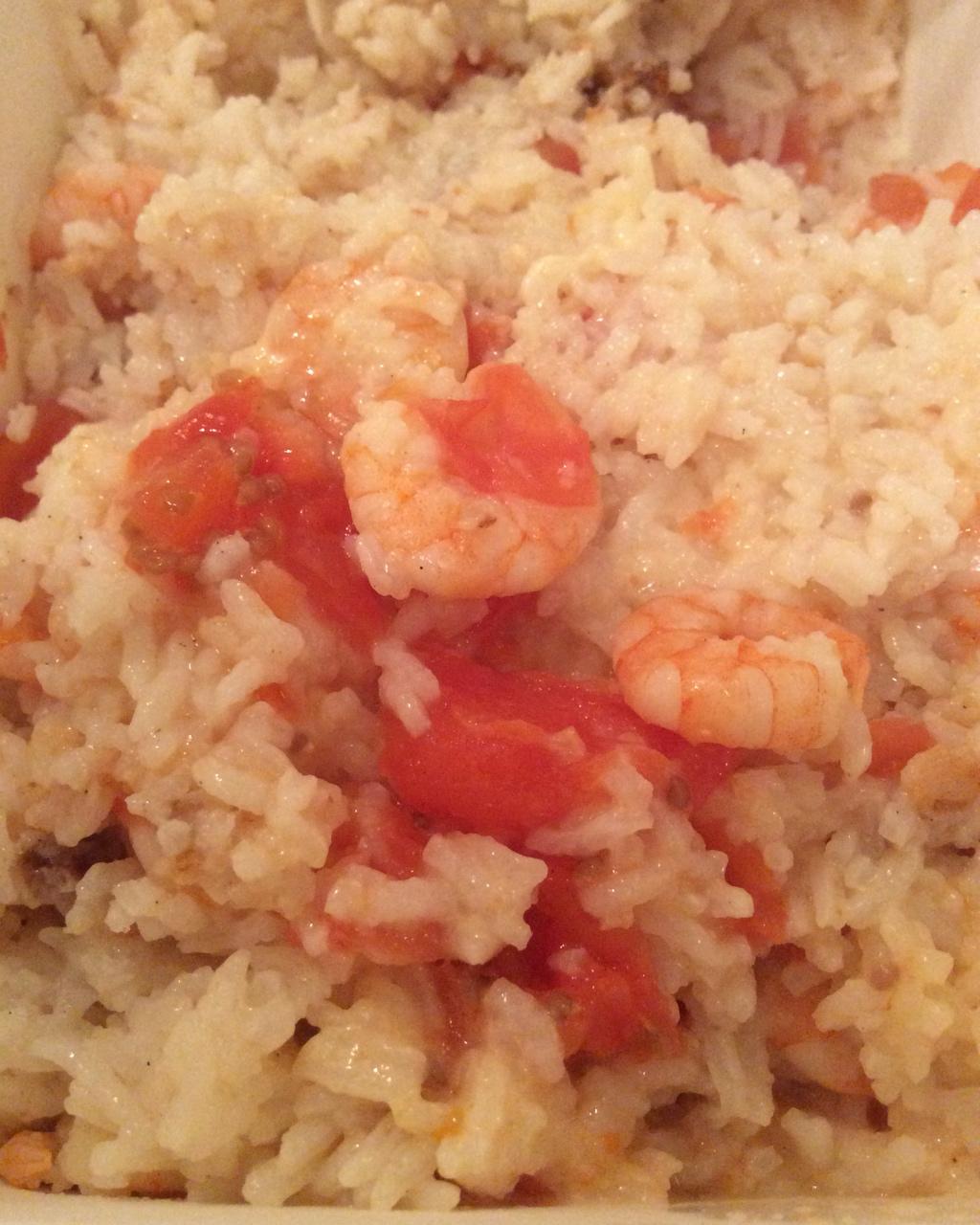 一个番茄大虾饭（电饭煲）