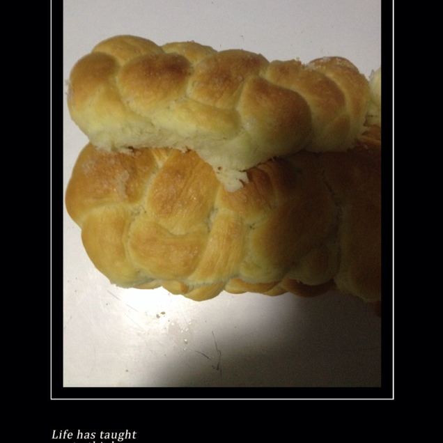 砂糖麻花面包（两股辫子）