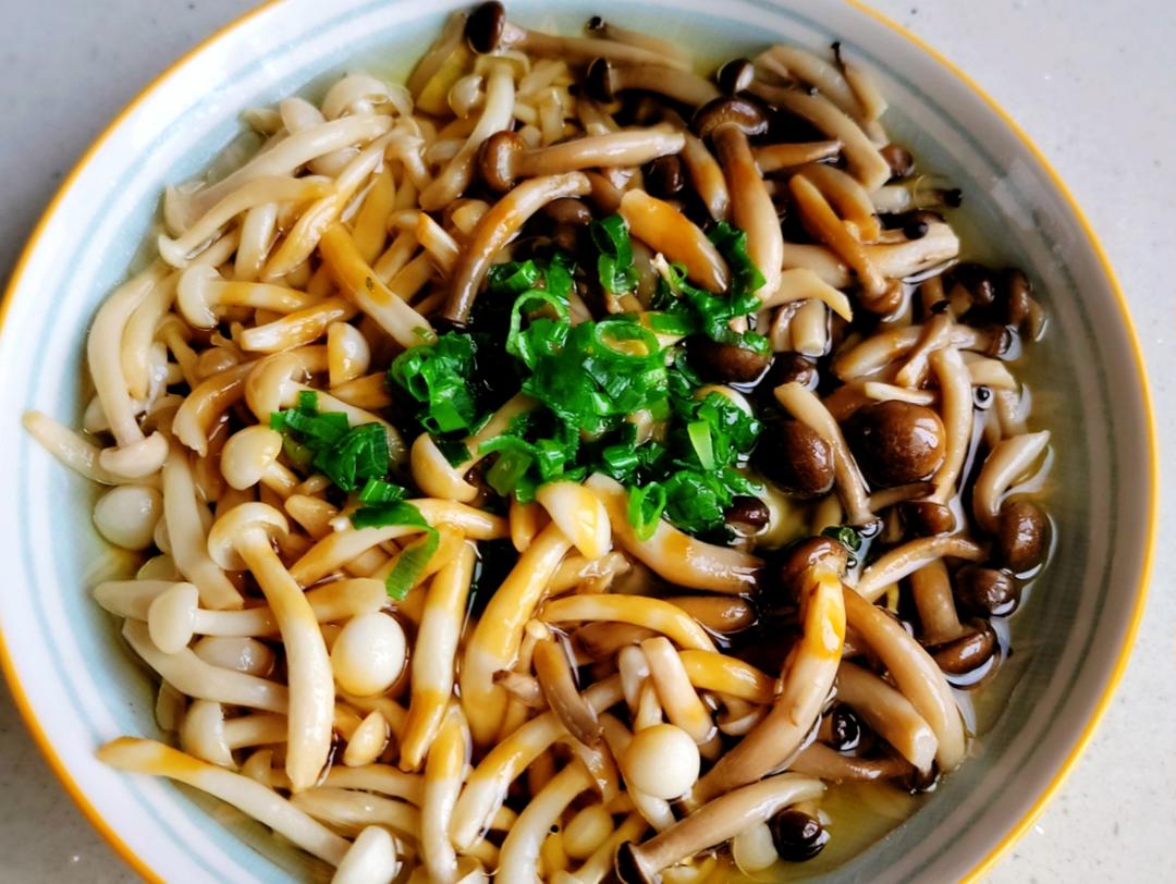 葱油白玉菇(海鲜菇)(微波炉快手版)