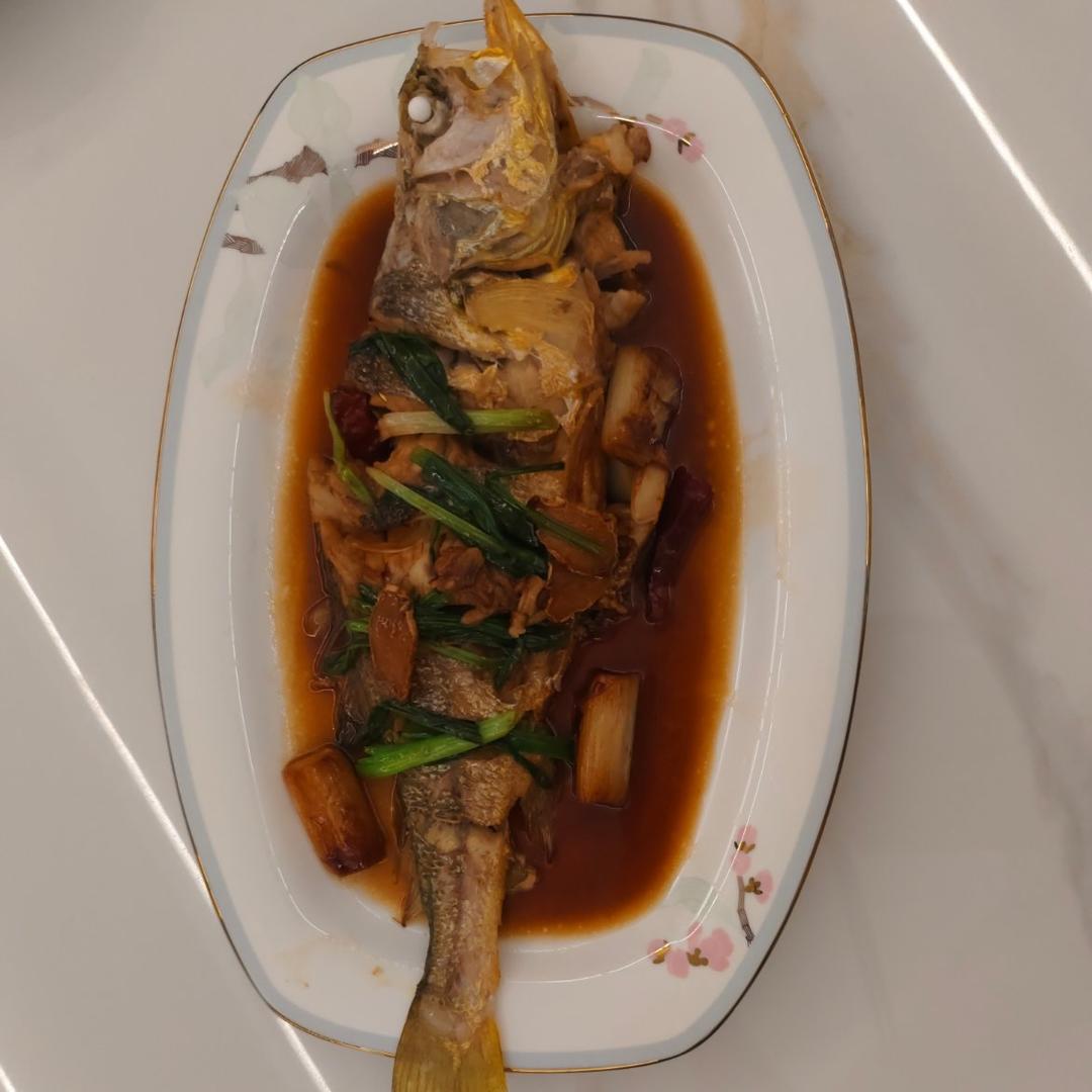 【台州菜】家烧黄鱼(米其林三星新荣记)