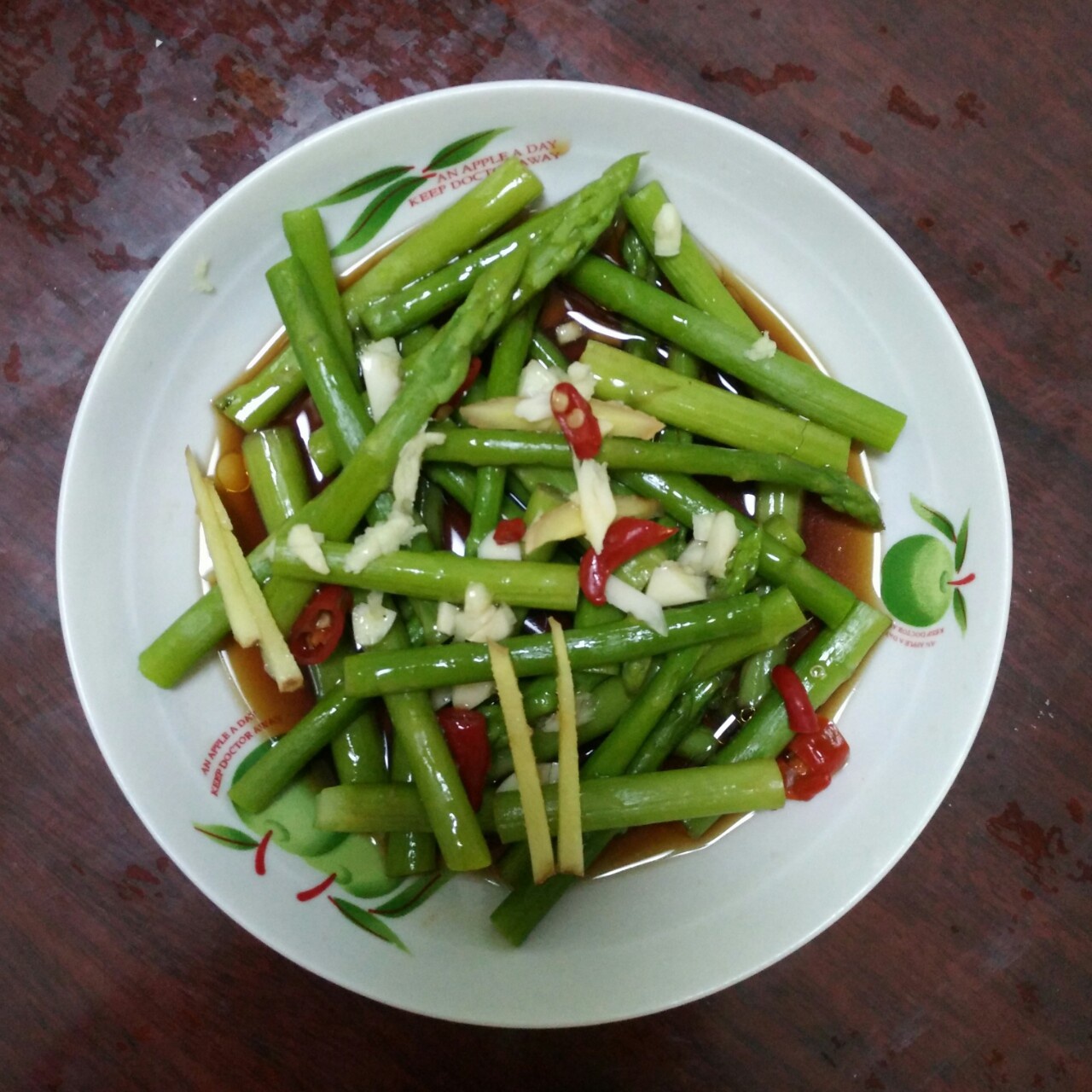 鲜味油淋芦笋