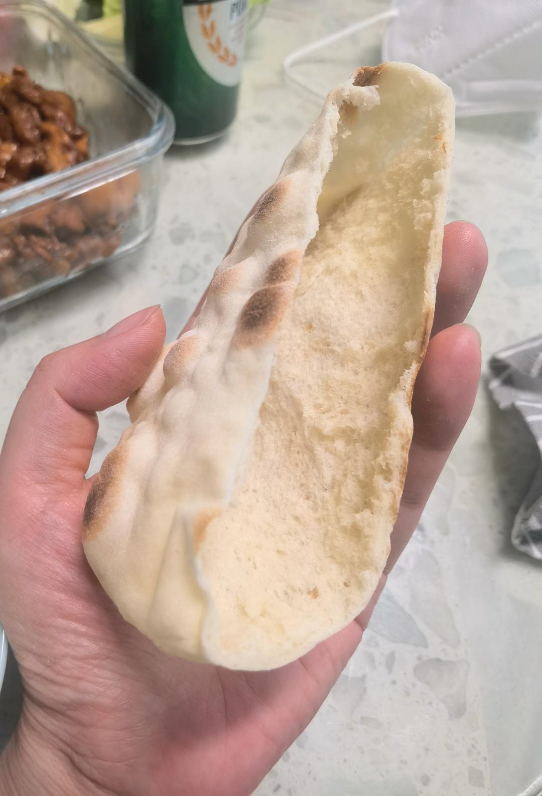 皮塔饼(pita bread）平底锅版本